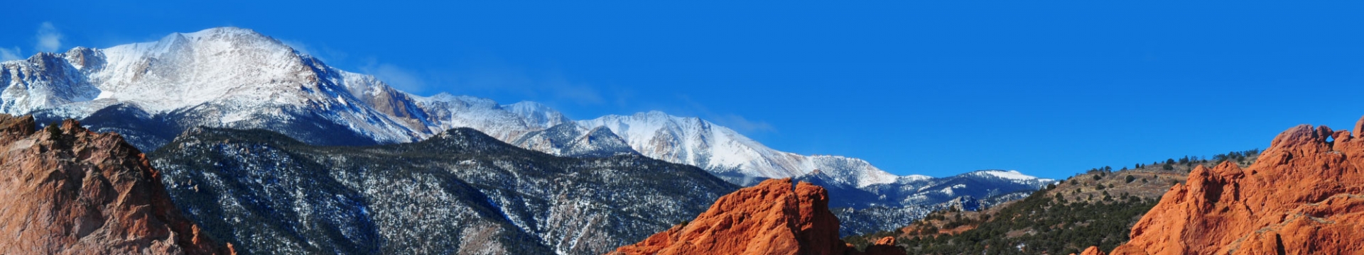 Red and blue mountains