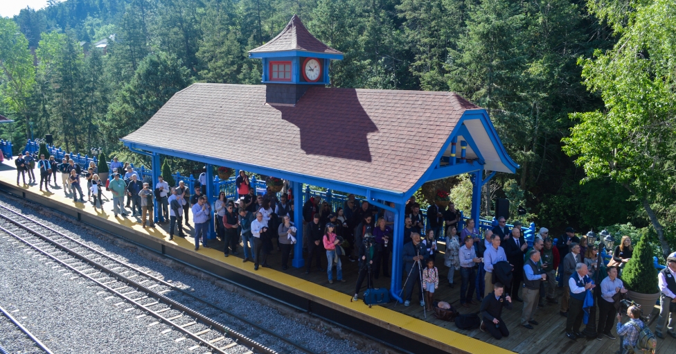 Passengers waiting for train